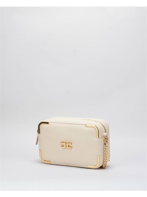 Shoulder bag in leather-effect material with metal corners Elisabetta Franchi ELISABETTA FRANCHI | Bag | BS72A47E2CI4